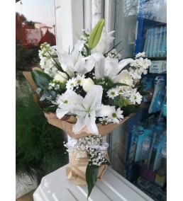 Lilyum ve Papatya Buketi 1